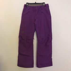 The North Face women’s ski pants purple medium